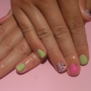 Candy colours gelish wth caviar fingers! :)
