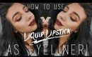 How To Use Liquid Lipstick as Eyeliner | Quinnface