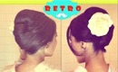 ★RETRO Bouffant UPDO |PROM WEDDING HAIRSTYLES TUTORIAL |HOW TO FRENCH TWIST Bouffant FOR MEDIUM, LONG HAIR