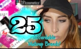 25 AFFORDABLE MAKEUP BRANDS!