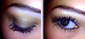 Simple easy golden smokey eye