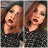 Dark vampy makeup