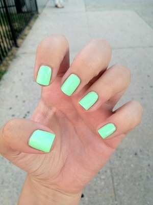 A mint green coat (needs two coats) with a top coat layering :) hope you try and tag or hash tagg me in the photos I really would like to see them <3 good luck