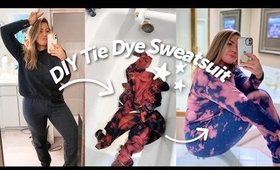 DIY $16 Tie Dye Sweatsuit! | Staying home projects