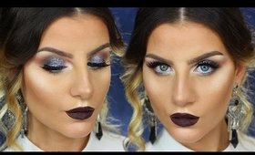 Make up Tutorial Capodanno 2016 ft. Grace On Your Dash & Toniamakeup | Trucco Glitter Labbra Scure