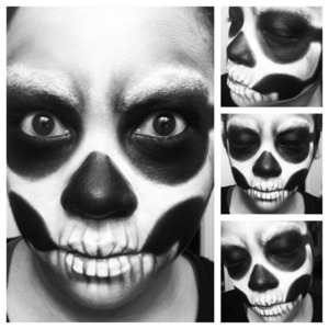 skeleton halloween makeup