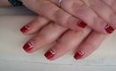 Ruby Red Elegant Nail Art Tutorial