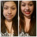 my before and after (: