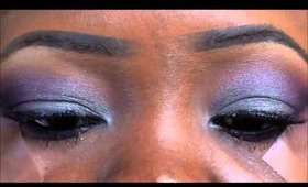 Purple and Silver Makeup