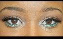 Neutral Eyes with a Green Pop of Color !!