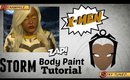 X-Men: Storm Body Paint Tutorial (No Bland Makeup)