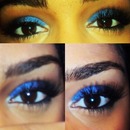 blue smokey eye