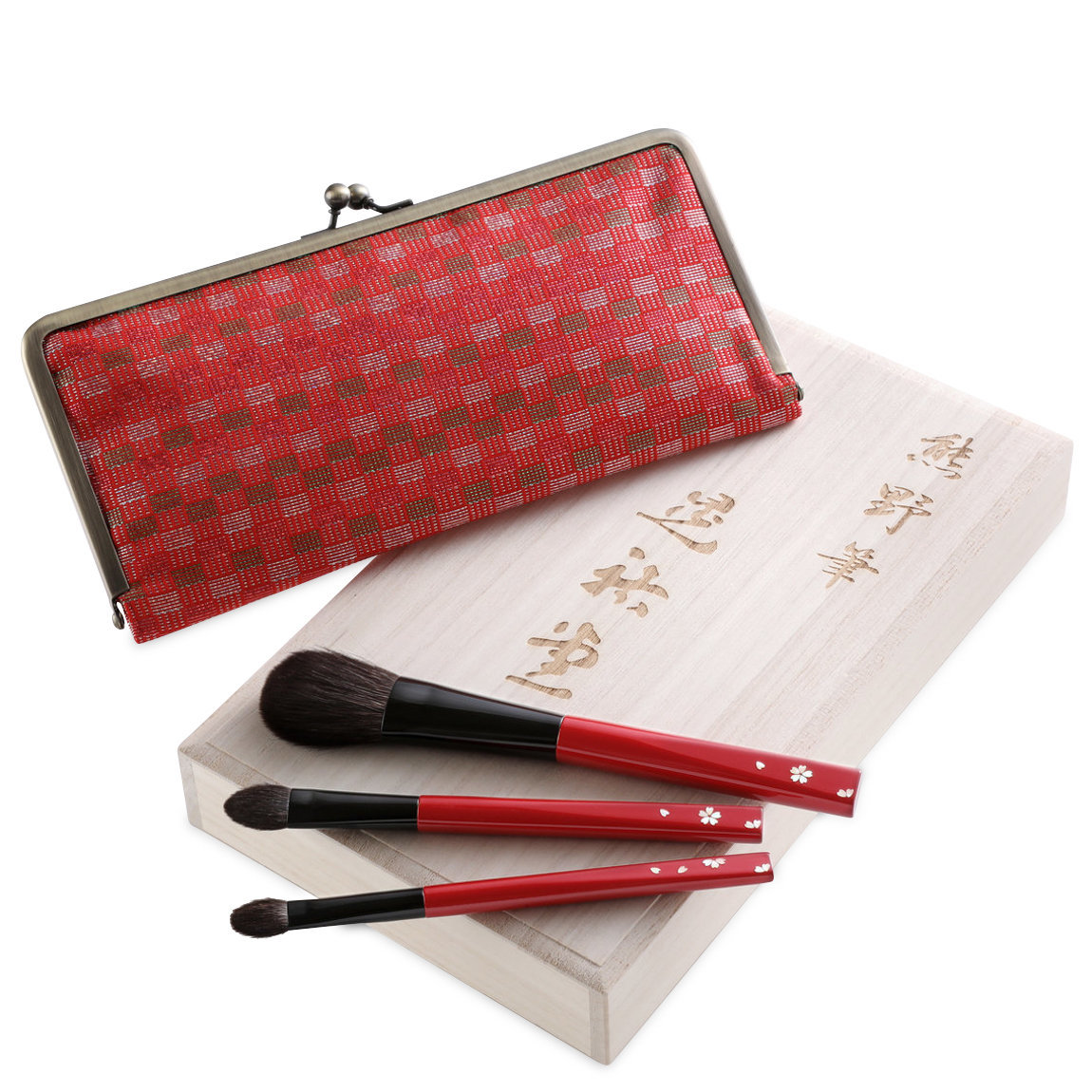 KOYUDO Cherry Blossom 3-Piece Brush Set alternative view 1 - product swatch.