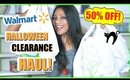 Walmart Halloween CLEARANCE Haul! │ 50% Off Halloween Decor - I got over $100 of goodies for $30!!