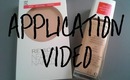 Revlon Nearly Naked Foundation application (Ivory) including powder in Fair