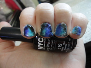 Galaxy Inspired Nails 