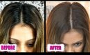 HOW I LIGHTEN MY ROOTS AT HOME FROM BLACK TO LIGHT BROWN! │ DIY ROOT TOUCH UP FOR DARK HAIR