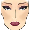 Mauve Smokey Eye Digital Face Chart