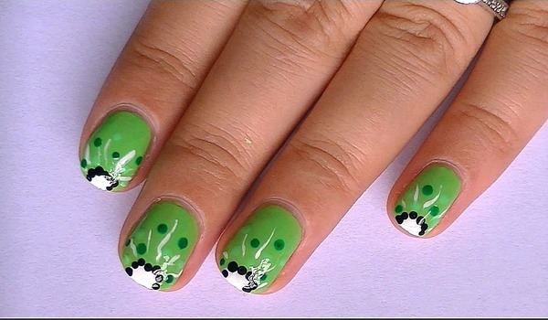 7. Step by Step Kiwi Nail Art for Short Nails - wide 6