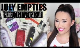 JULY EMPTIES | NEW PRODUCTS I'VE USED UP | hollyannaeree