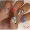 Neon Marble Nail Art (No Water) - PinkNSmiles