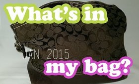 What's In My Bag? Januray 2015