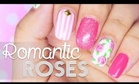 Romantic Roses nail art