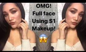 GET READY WITH ME - FULL FACE USING $1 MAKEUP FROM SHOPMISSA