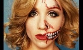 Glam Gore - Scary Skeleton Halloween Makeup | Primp Powder Pout