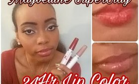 Maybelline SuperStay 24Hr Lip Color {First Impressions}