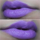 Purple lips using MUFE Flash Palette!