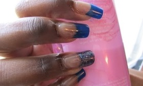Easy glitter nail design