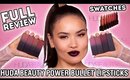 HUDA BEAUTY POWER BULLET LIPSTICKS - FULL REVIEW + SWATCHES | Maryam Maquillage