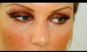 Make-upByMerel Tangerine glitter eye make-up tutorial + small introduction