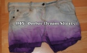 DIY: Ombre Denim Shorts