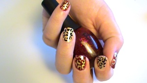RED GLITTER AND GOLD 
