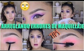 Como arreglo MIS ERRORES de maquillaje / Fixing MY MAKEUP tips | auroramakeup