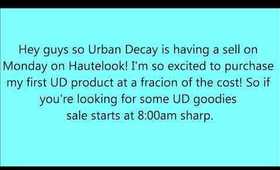 Urban Decay Sale on Hautelook (Monday at 8am)