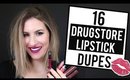 16 Drugstore DUPES For High End Lipsticks (Lip Swatches) ♡ JamiePaigeBeauty