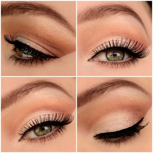 I used mac vanilla pigment and brown eyeshadows from my 120 palette. http://instagram.com/makeupbyeline/