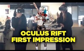 FIRST TIME EVER: Suicide Squad Game on Virtual Reality Headset