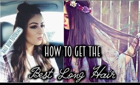 How I'm Growing My Hair Review & Half Bun Hair Tutorial