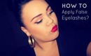How to apply False Eyelashes ♡ NZ