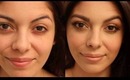 Bare Face Transformation - Gold Shimmery Eyes