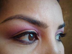 EOTD 6.6.11  Amber Lights (MAC), AMC eyeshadow #74 (Inglot), Pink Opal pigment (MAC)