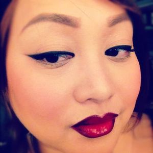 Mac Engraved eyeliner. Nightmoth lip liner with Russian Red Lipstick and Drive me Wild Prolongwear Lipglass