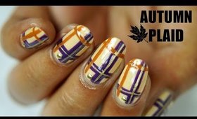 Autumn Plaid NAILART Tutorial