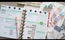 My Happy Planner September Spread & Week 36 (Mints, Silvers, Pinks) | Charmaine Dulak