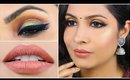 Black Smokey Eyes - Indian Wedding Guest Makeup | ShrutiArjunAnand