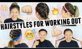 EASY HAIRSTYLES FOR WORKING OUT/GYM CLASS | JaaackJack